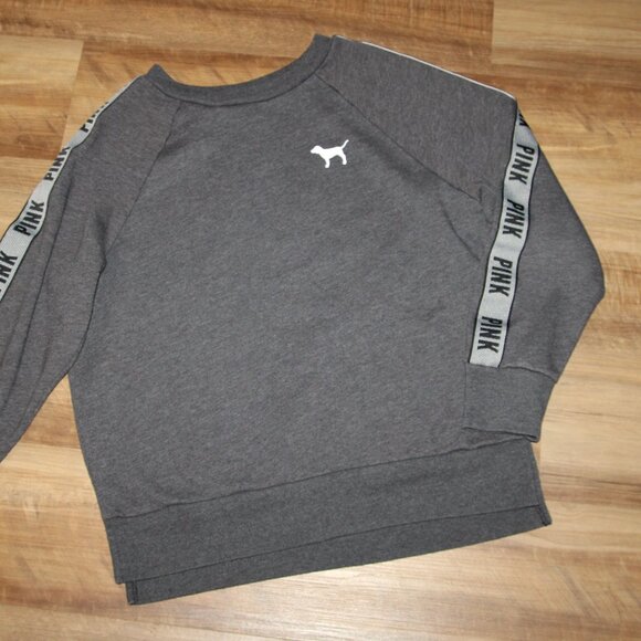 PINK Victoria's Secret Size XS Gray Rainbow Dog Fleece Sweatshirt - Picture 9 of 9